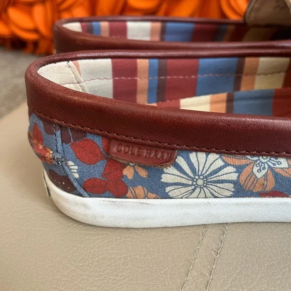 ❣️Cole Haan Grand Zeros Floral Canvas & Leather Trim Sneakers❣️ - Picture 2 of 9